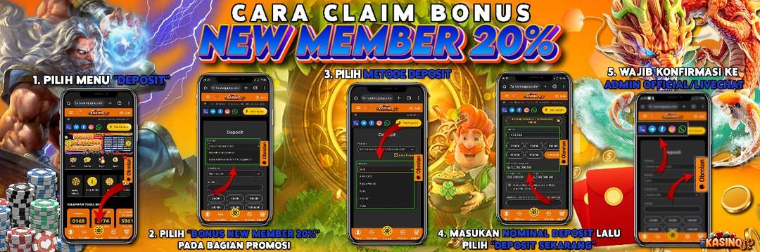 CARA CLAIM BONUS NEW MEMBER 20%